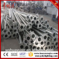 Round tapered steel street hot dip galvanized pole for light